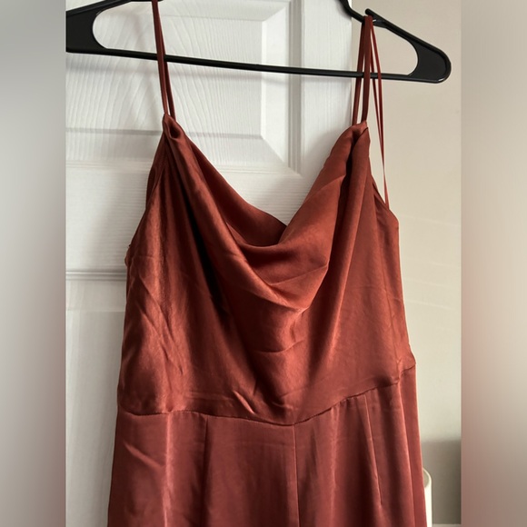 Lush Satin Jumpsuit - Picture 3 of 8